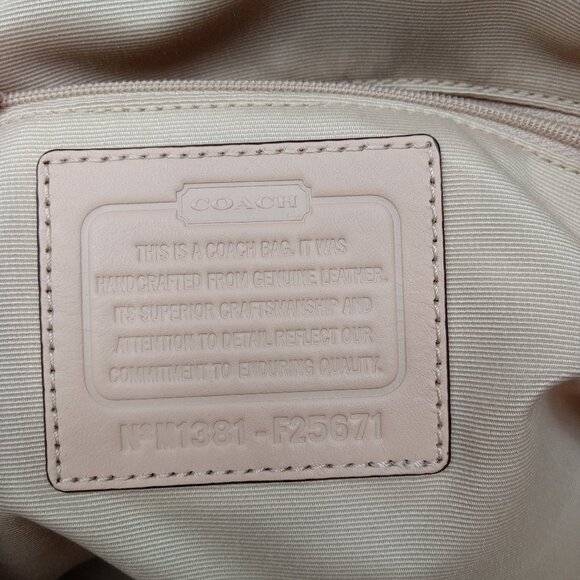 Coach Peyton Leather Cora Domed Satchel Bag M1381-F25671 - Picture 10 of 11